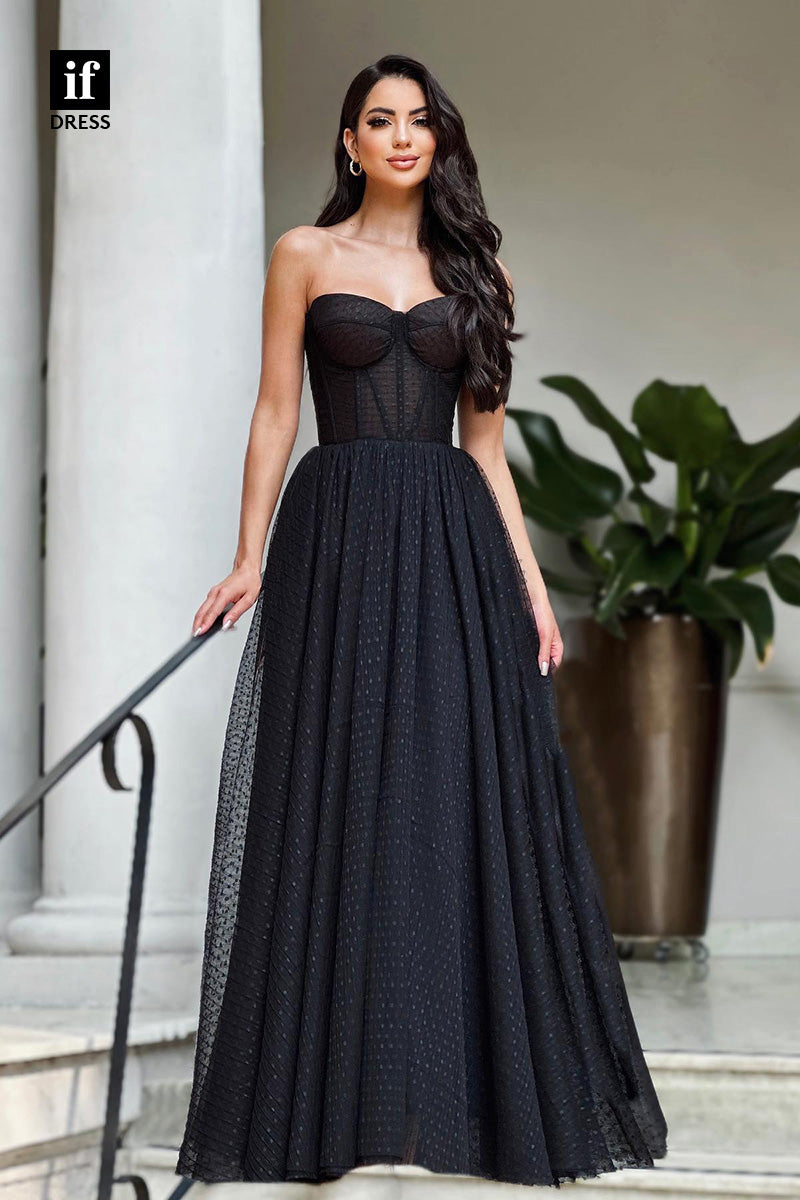 34425 - Wonderful Strapless Ruched Sweetheart A-Line Prom Evening Formal Dress