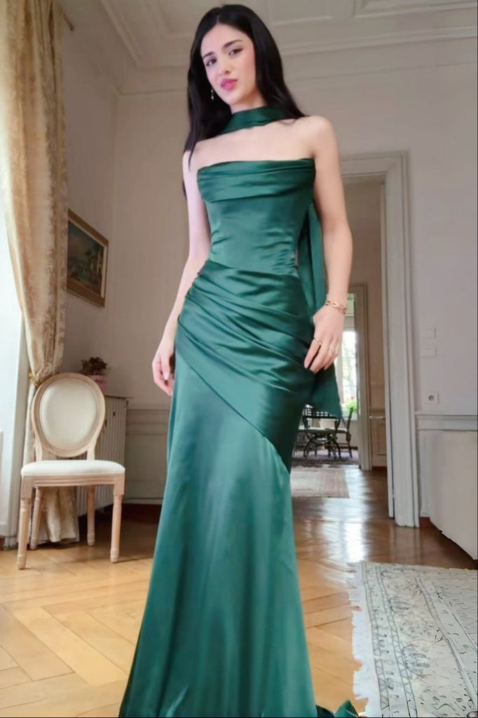 strapless open back dress Symphony Dress - Pleated Tube Top Mini Dress main image 1