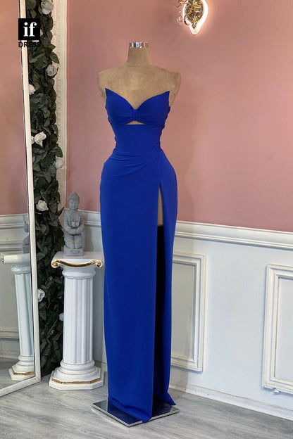 34408 - Chic Off Shoulder V-Neck Pleats Prom Evening Formal Dress