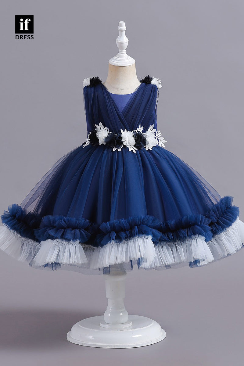 30365 - Ball Gown 3D Flower Cute Flower Girl Dress Ball Gown Toddle Dress