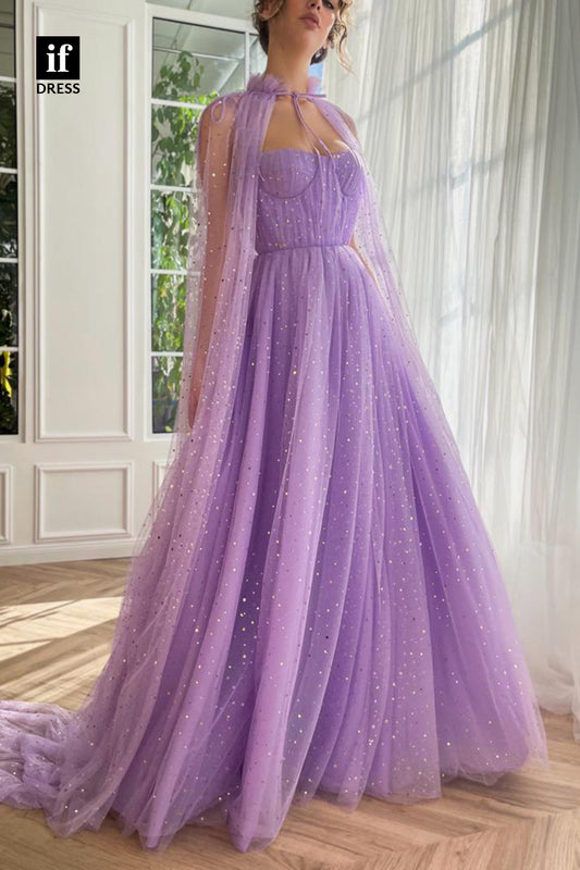 34142 - Elegant A-Line Sweetheart Spaghetti Straps Prom Formal Dress
