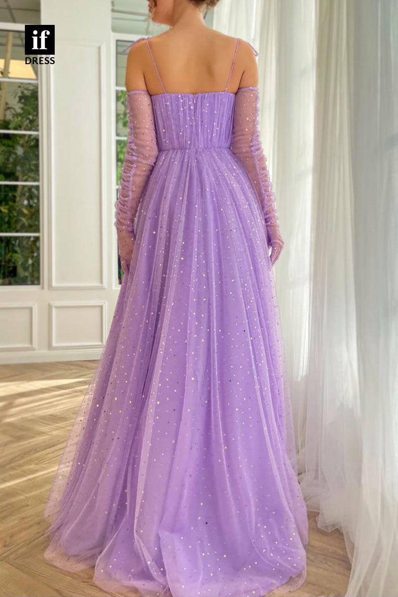 34142 - Elegant A-Line Sweetheart Spaghetti Straps Prom Formal Dress