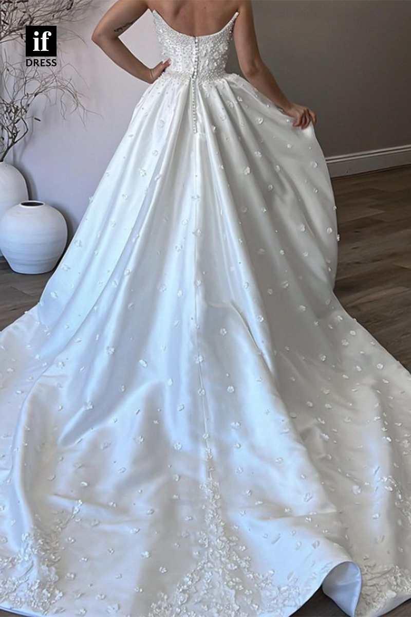 71045 - Wonderful Off-Shoulder A-Line Appliques Boho Wedding Dress