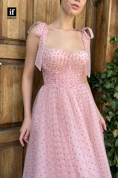33801 - A-line Sweetheart Pleats Pink Prom Dress with Pockets